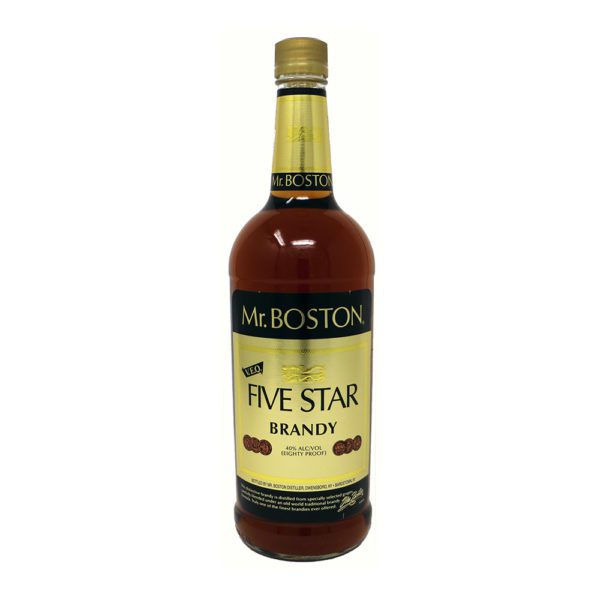Mr Boston Five Star Brandy Bottle PIcture